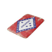 アーカンソーのグランジな旗 バスマット (アングル)