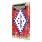 アーカンソーのグランジな旗 ミニクリップボード (アングル2)