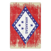 アーカンソーのグランジな旗 ミニクリップボード (裏面)
