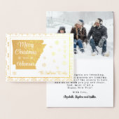 アーカンソーのメリークリスマス州写真 箔カード (ディスプレー)