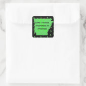 アーカンソーのライム病ステッカー スクエアシール (バッグ)