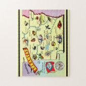 アーカンソーの地図 ジグソーパズル (縦)