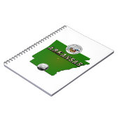 アーカンソーの地図、印章、州クォーフェイクト ノートブック (左側)