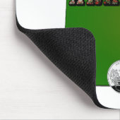 アーカンソーの地図、印章、州クォーフェイクト マウスパッド (コーナー)