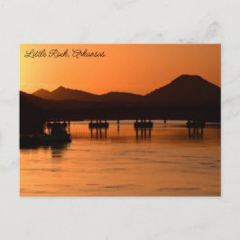 アーカンソーの夕焼けリトルロック ポストカード