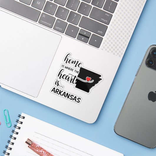 アーカンソーの家はハート シール (ノートパソコンとiPhone)