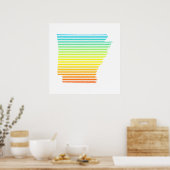 アーカンソーの寒さのフェード ポスター (キッチン)