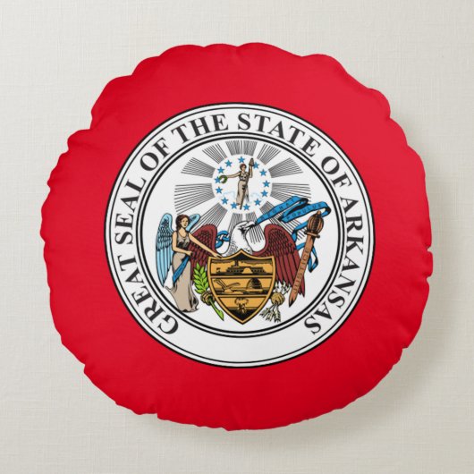 アーカンソーの封印 ラウンドクッション (正面)