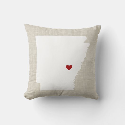 アーカンソーの故郷の州の新しい家の枕16" x 16" クッション (正面)