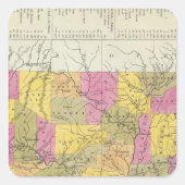 アーカンソーの新しい地図 スクエアシール (正面)