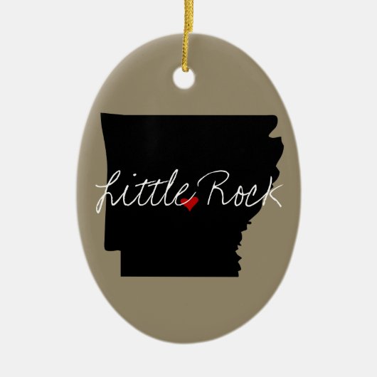 アーカンソーの町 セラミックオーナメント (正面)