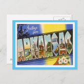 アーカンソーへの米国州 ポストカード (正面/裏面)