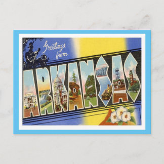 アーカンソーへの米国州 ポストカード
