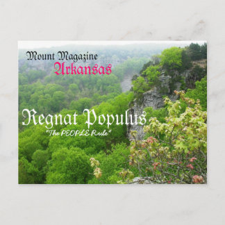 アーカンソーまたは山の雑誌の郵便はがき ポストカード