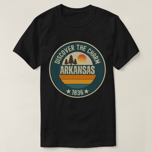 アーカンソーを探索 – すべての恋人のためのデザイン Tシャツ (デザイン正面)