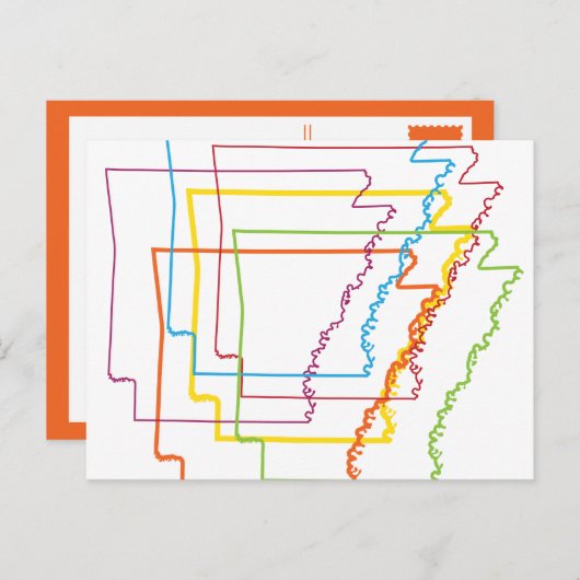 アーカンソープライドぼやけ ポストカード (正面/裏面)