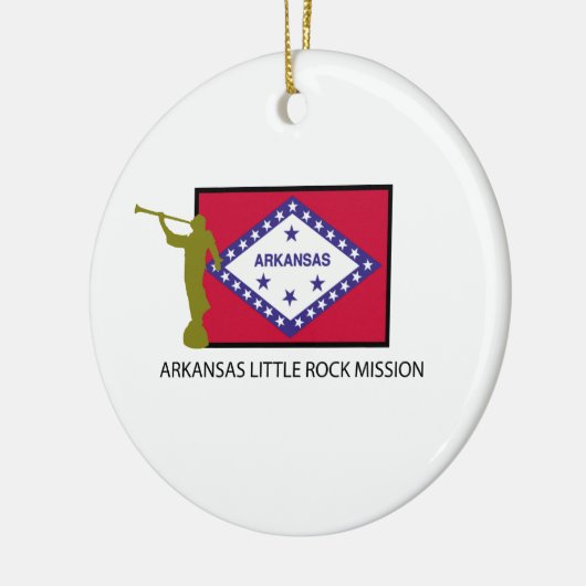 アーカンソーリトルロックの代表団CTR LDS セラミックオーナメント (左)