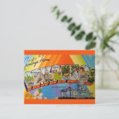 アーカンソーヴィンテージ地図はがき ポストカード (スタンド正面)