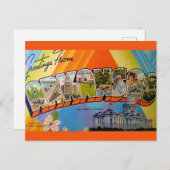 アーカンソーヴィンテージ地図はがき ポストカード (正面/裏面)