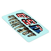 アーカンソー写真と米国国旗の文字 マグネット (右側)