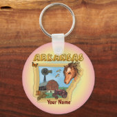 アーカンソー名前をカスタムする キーホルダー (正面)