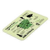 アーカンソー国立公園の地図 マグネット (左側)