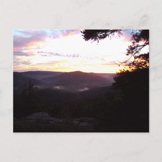 アーカンソー夕日 ポストカード (正面)