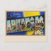 アーカンソー大文字葉書からの挨拶 ポストカード (正面)