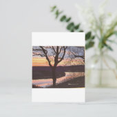 アーカンソー川サンセット絵画ズ ポストカード (スタンド正面)