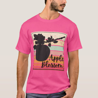 アーカンソー州のアップル・ブロッサム・フラワーレインボーステッカー Tシャツ