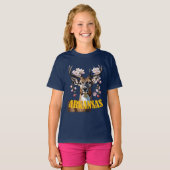 アーカンソー州のシカとリンゴの花 Tシャツ (正面フル)
