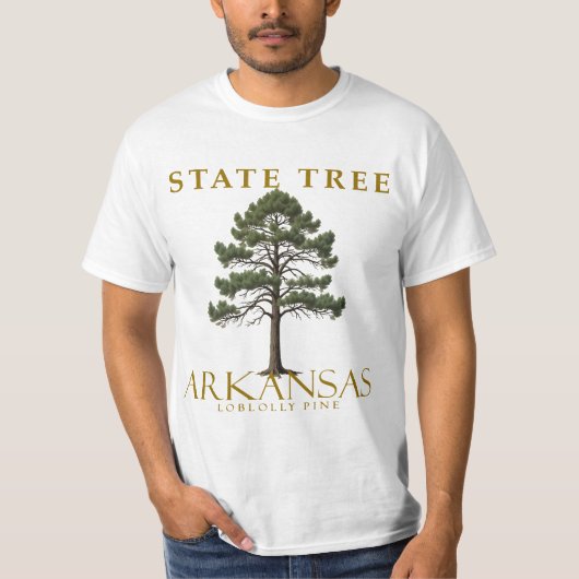 アーカンソー州のテーダマツのデザイン Tシャツ (正面)