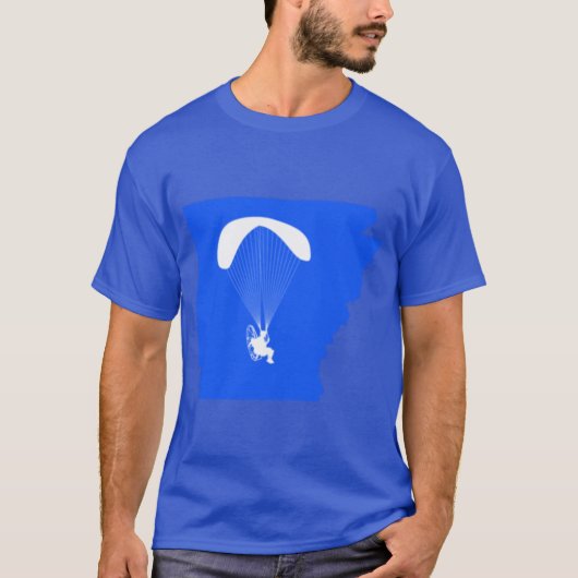 アーカンソー州のパラモーター 青 Tシャツ (正面)