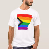 アーカンソー州のプライド LGBTQ プログレスプライド Tシャツ (正面)