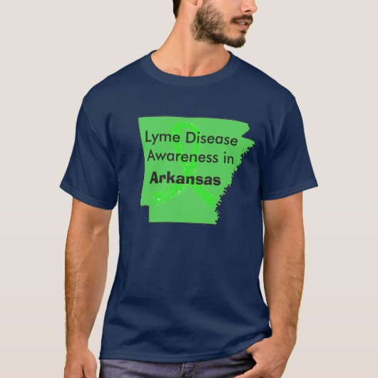 アーカンソー州のライム病啓発Tシャツ Tシャツ (正面)