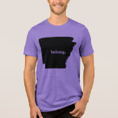 アーカンソー州の地図が属する トライブレンドTシャツ (正面)