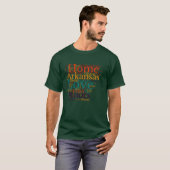 アーカンソー州の地図はホーム Tシャツ (正面フル)