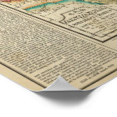 アーカンソー州の地図 ポスター (角)