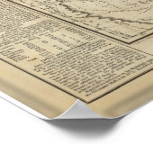 アーカンソー州の地図 ポスター (角)