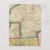 アーカンソー州の地図 ポストカード (正面)