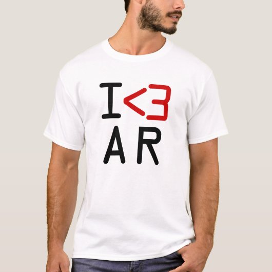 アーカンソー州の愛 AR州の誇り グラフィック Tシャツ (正面)