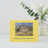 アーカンソー州の放棄された納屋 ポストカード (スタンド正面)