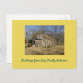 アーカンソー州の放棄された納屋 ポストカード (正面/裏面)