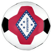 アーカンソー州の旗 サッカーボール (回転)