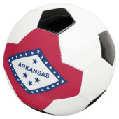 アーカンソー州の旗 サッカーボール (3/4)