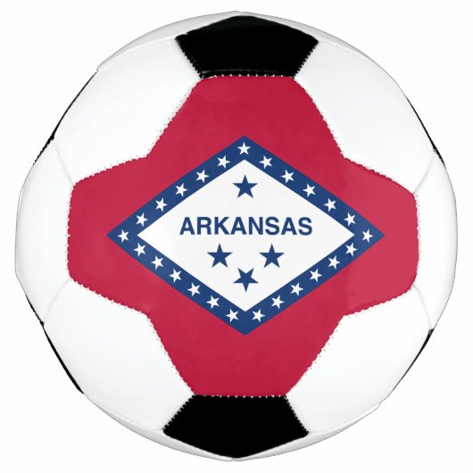 アーカンソー州の旗 サッカーボール (正面)