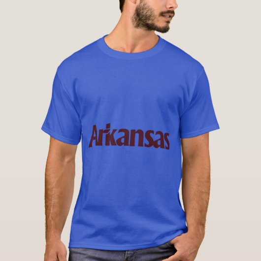 アーカンソー州の車両からのアーカンソー州のライセンスデザイン Tシャツ (正面)