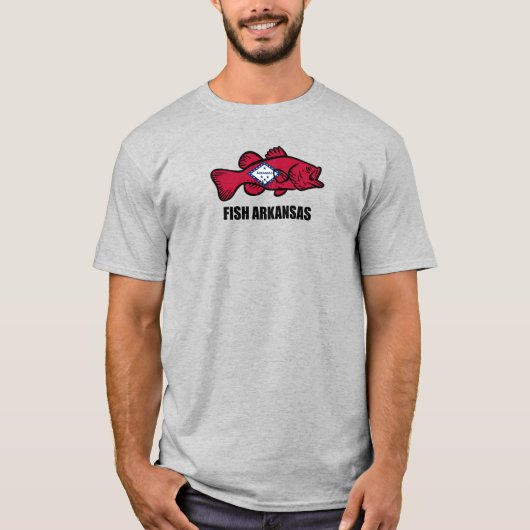 アーカンソー州の釣り Tシャツ (正面)
