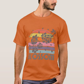 アーカンソー州アップルブロッサムフラワーレインボーステッキ Tシャツ