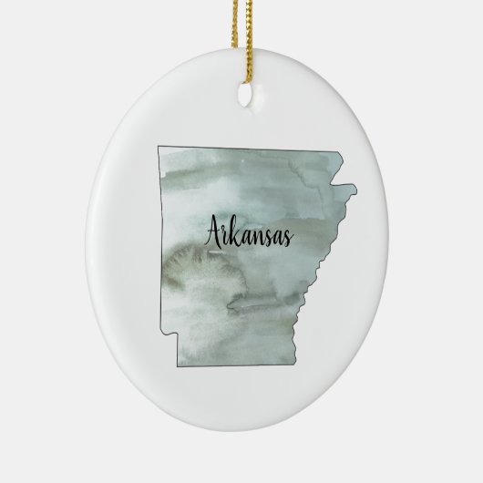 アーカンソー州イラストレーション セラミックオーナメント (右)